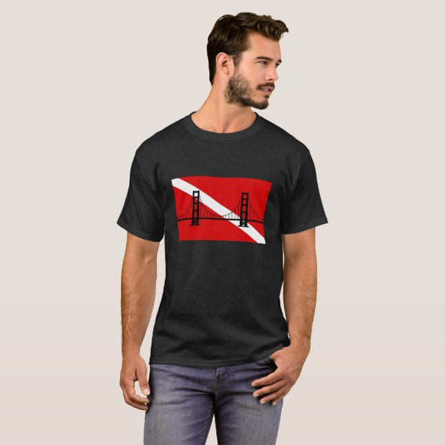 Men's San Francisco Scuba Group logo tshirt (Front Full)