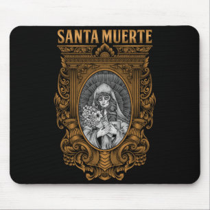 Mens Santa Muerte Mexican Female Deity Sugar Skull Mouse Mat