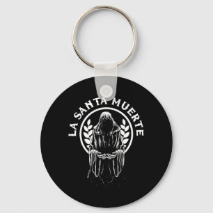 Mens Santa Muerte Mexico Calavera Skeleton Skull Key Ring