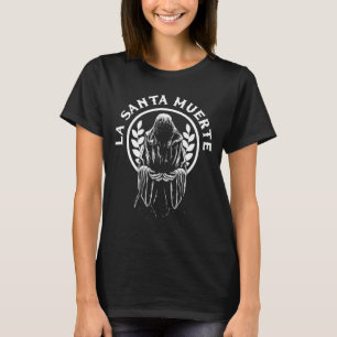 Mens Santa Muerte Mexico Calavera Skeleton Skull T-Shirt