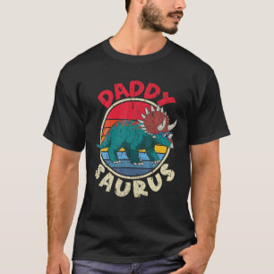 Mens Saurus Daddy I Triceratops Horridus I Family T-Shirt