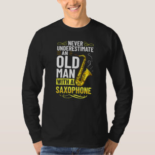 Mens Saxophone Musician Alto Tenor Instrument Begi T-Shirt