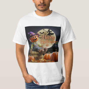 Men's Scarecrow Halloween T-Shirt - Fall Vibes