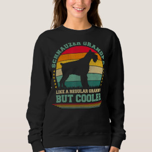 Mens Schnauzer Dog Vintage Schnauzer Grandpa Fath Sweatshirt