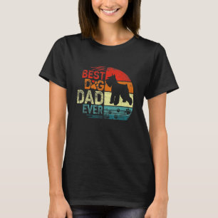 Mens Schnauzer Vintage Dog Dad Cool Fathers Day Re T-Shirt