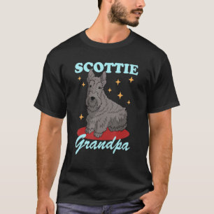 Mens Scottie Grandpa Dog Owner Scottish Terrier T-Shirt