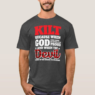 Mens Scottish Kilt Scotsman Kilts T-Shirt