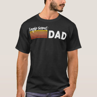 Mens Scout Dad Scouting Father Eagle Proud T-Shirt