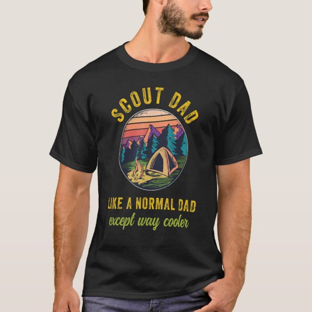 Mens Scout Dad Scouting Troop Leader Boys Girls Ca T-Shirt (Front)
