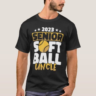 Mens Senior Softball Uncle 2023 Softball Players S T-Shirt