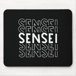 Mens Sensei Martial Arts Karate Judo Training Coac Mouse Mat