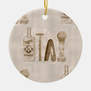 mens shaving ceramic tree decoration