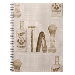 mens shaving notebook