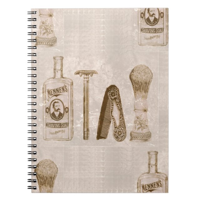 mens shaving notebook (Front)