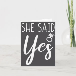 Mens She Said Yes Fiance Engagement Announcement F