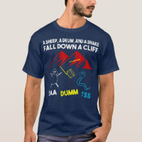 Mens Sheep Drum Snake Fall Down Corny Dad Joke Fat