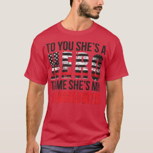 Mens She's My Granddaughter Firefighter Grandpa T-Shirt