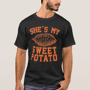 Mens Shes My Sweet Potato Couple Thanksgiving T-Shirt