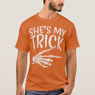 Mens Shes My Trick Matching Couple Halloween Costu T-Shirt
