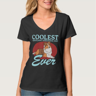Mens Shetland Sheepdog Dad Dog Owner Sheltie T-Shirt
