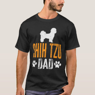Mens Shih Tzu Dad Gift Dog Daddy Shih Tzu Father D T-Shirt