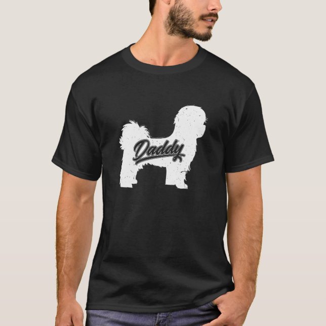 Mens Shih Tzu Daddy - Dog Owner Papa Fathers Of Sh T-Shirt (Front)