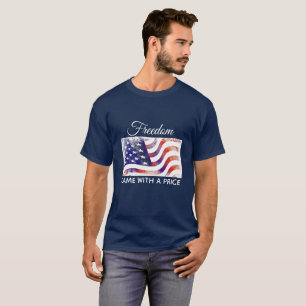 Men's Shirt American Flag Freedom Came With Price