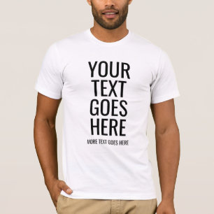 Mens Short Sleeve Elegant Modern Big Font White T-Shirt