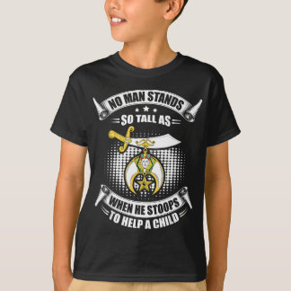 Mens Shriner Noble Stand Tall to Help Child Shrine T-Shirt