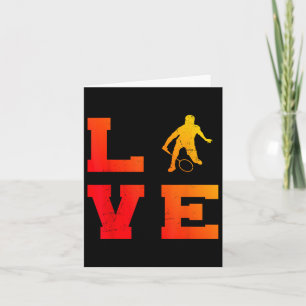 Mens Shuttle Squash Badminton Player Badminton  Card