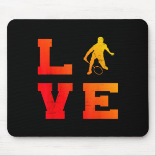 Mens Shuttle Squash Badminton Player Badminton Mouse Mat