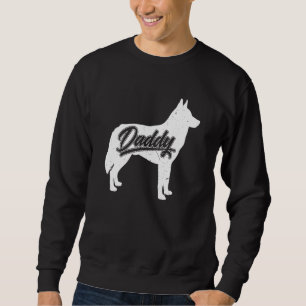 Mens Siberian Husky Daddy Dog Papa Fathers Of Sibe Sweatshirt