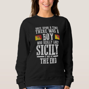 Mens Sicily Sicilian Flag Sweatshirt