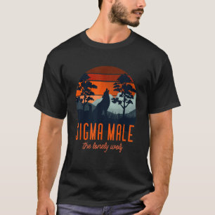 Mens Sigma Male Grindset Rules The Lonely Wolf Mem T-Shirt