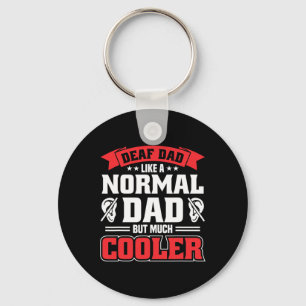 Mens Sign Language Deaf Awareness ASL and Deaf Pri Key Ring