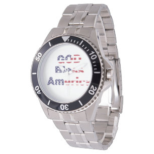 Men's Silver Heritage Diver Watch - Bold God Bless