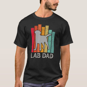 Mens Silver Lab Dad Labrador Retriever Vintage Fat T-Shirt