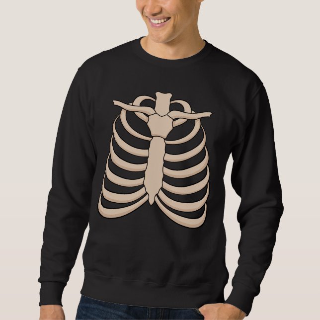 Men's Skeleton Sweatshirt for Halloween Party (Front)