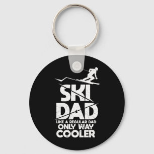 Mens Ski Dad Like A Regular Dad Only Way Cooler Sk Key Ring