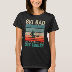 Mens Ski Dad Mountain Ski Winter Sport Skier Snow T-Shirt