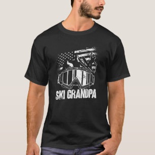 Mens Ski Grandpa - Ski Driver funny ski skiing T-Shirt