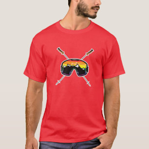 Mens Ski LGBTQ Gay Skiing Clothing Gay Skier T-Shirt