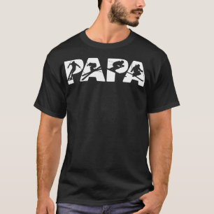 Mens Skier Dad T , Funny Papa Skiing Father Gift T-Shirt