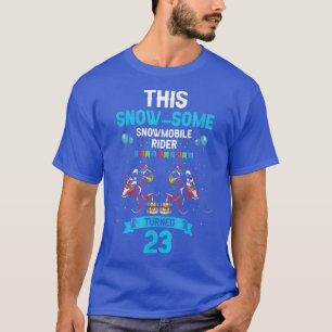 Mens Skimobile Birthday Design for Snowmobile Wint T-Shirt
