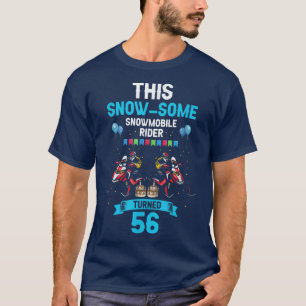 Mens Skimobile Birthday Design for Snowmobile Wint T-Shirt
