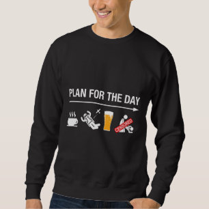 Mens Skydiving Gifts For Men Women Coffee Parachut Sweatshirt