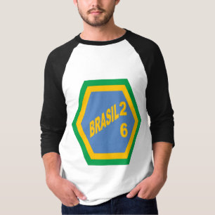 Men's Sleeve Raglan T-Shirt BRASIL 26