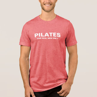 Men's Slim T-Shirt | Pilates for Real Men Only Tri-Blend Shirt