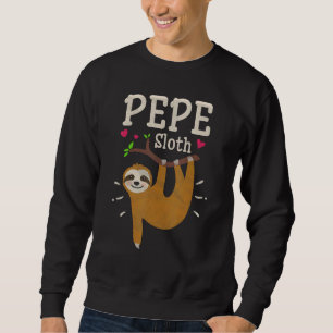 Mens Sloth Graphic Humour Zoo Animal Pepe Sweatshirt