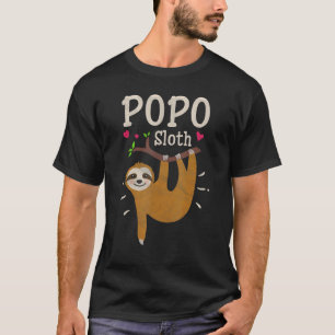 Mens Sloth Graphic Humour Zoo Animal Popo T-Shirt